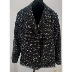Sag Harbor Sz 18W | Black Blazer Coat Jacket Academia Office Career Chic Staple